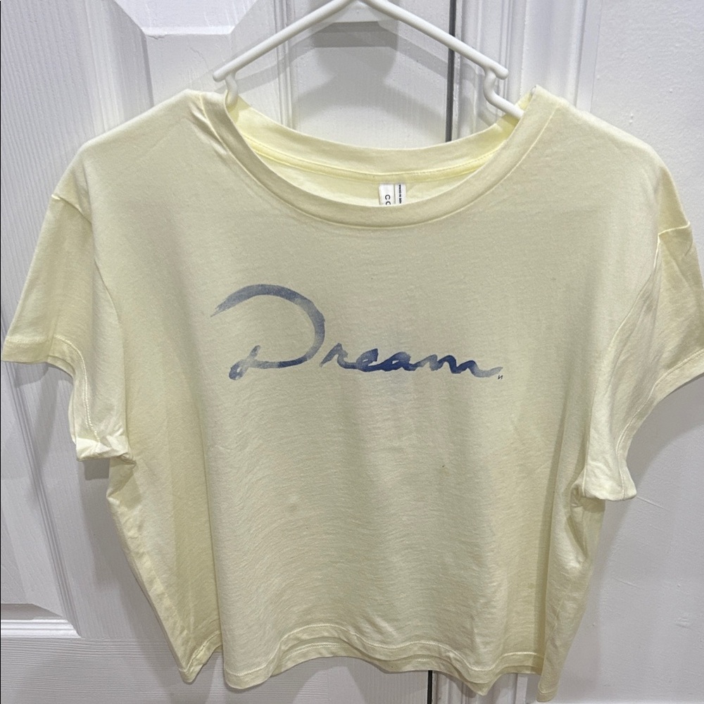 NWT Commune Dream Yellow T-Shirt. Size Latge